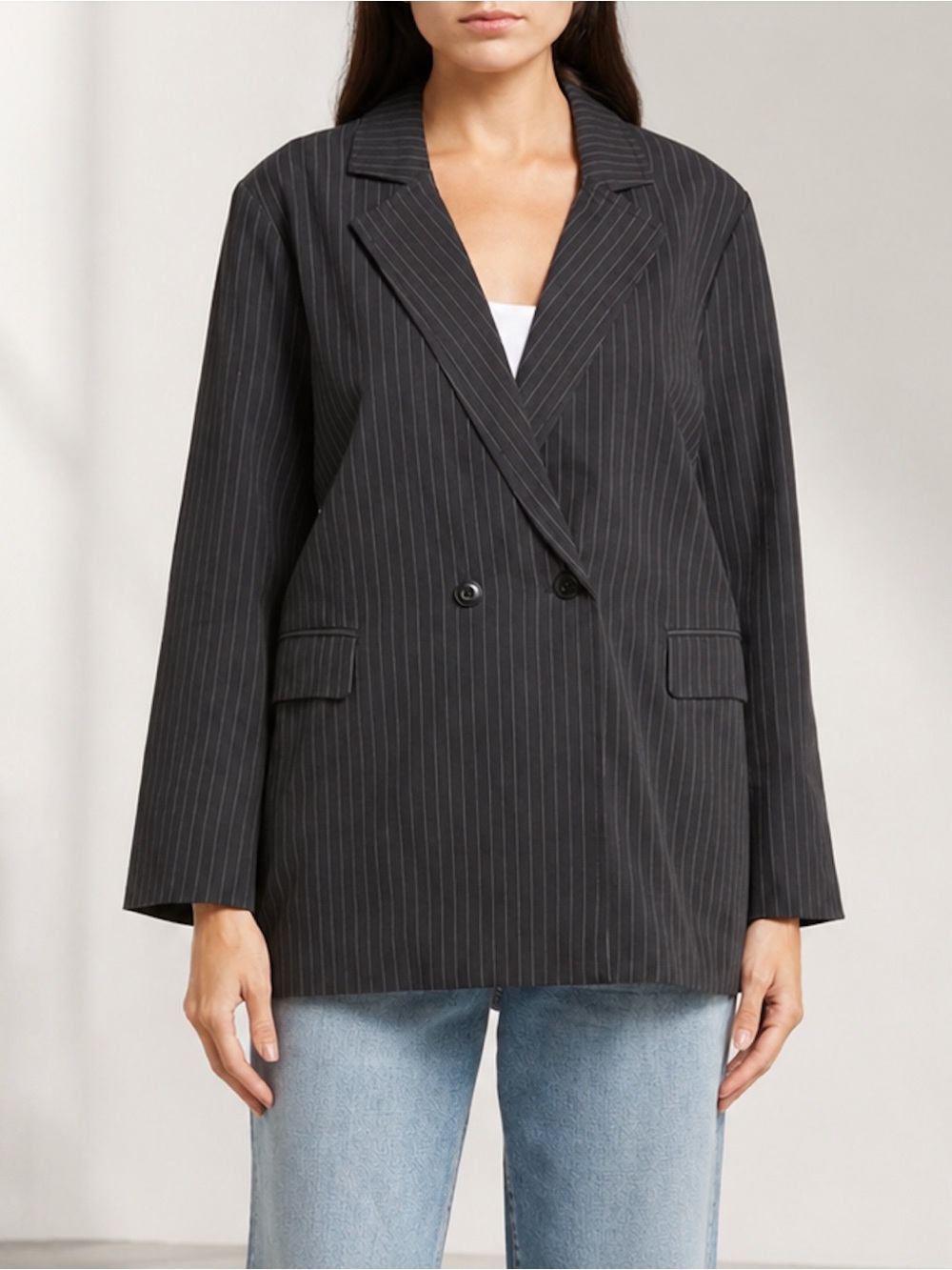 The Great Shlumpy Pinstripe Blazer
